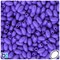 BeadTin Dark Lilac Opaque 9mm Oat Plastic Craft Beads (500pcs)
